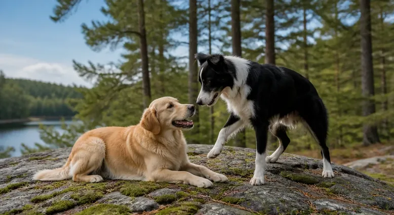 How Dogs Use Body Language During Play