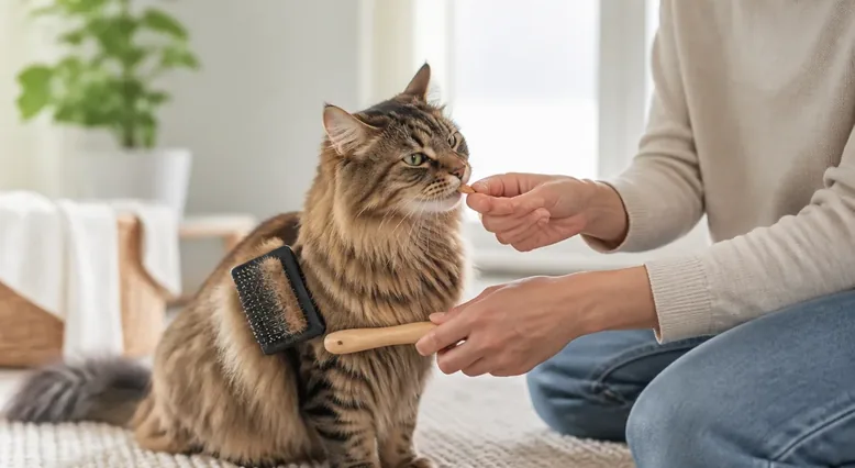 Brushing a Long-Haired Cat Without Creating a Grooming Battle