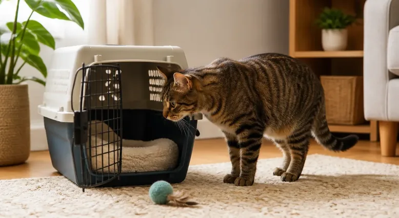 Helping a Cat Accept a Carrier Without Forcing the Process