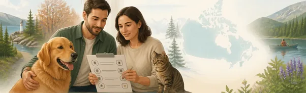 Canadian pet owner preparing questions about parasite prevention for a veterinary appointment