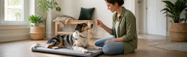Teaching a Dog to Settle on a Mat in Busy Places